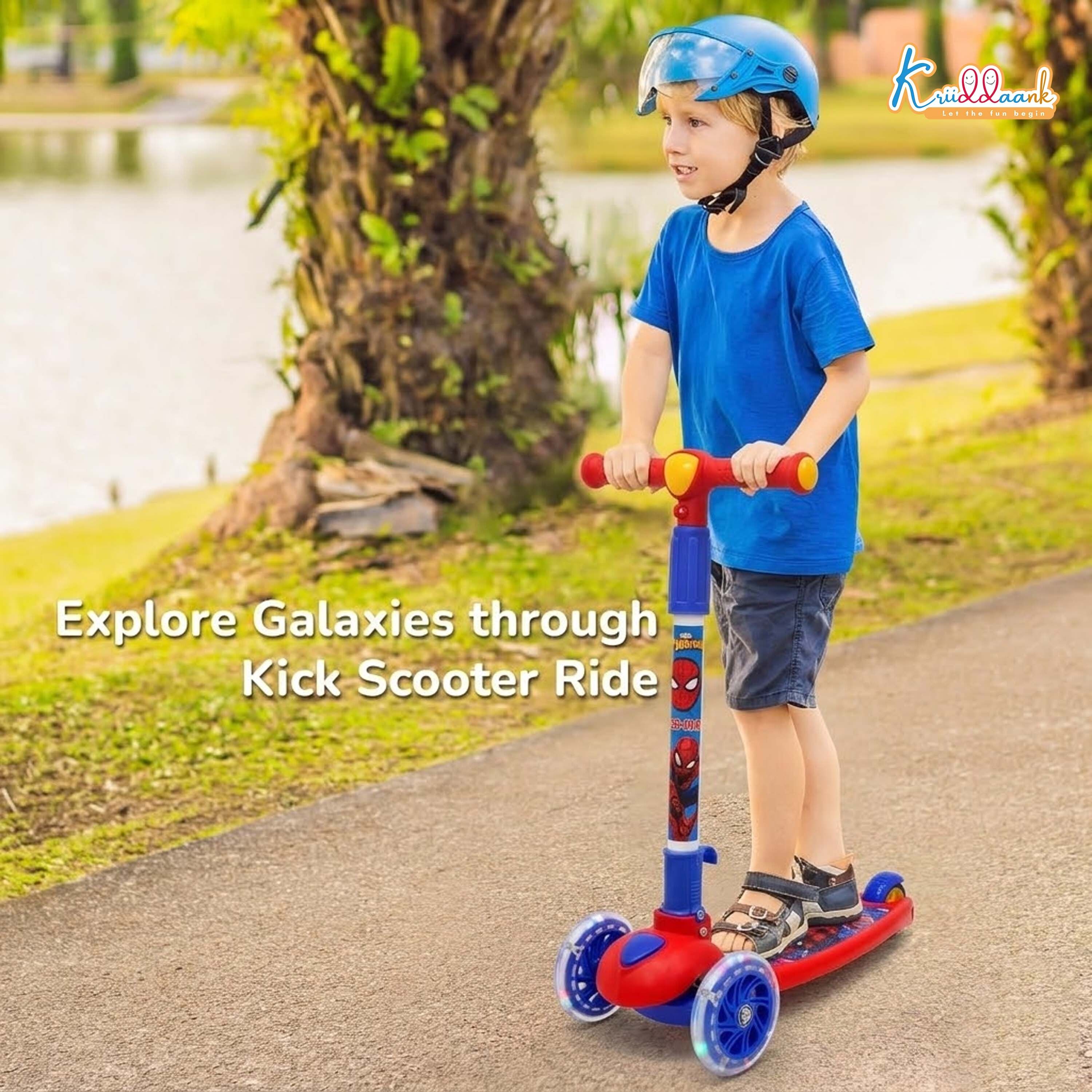 avengers Hero-glide Scooter - Spiderman with puncture proof wheels scooter-picture-8