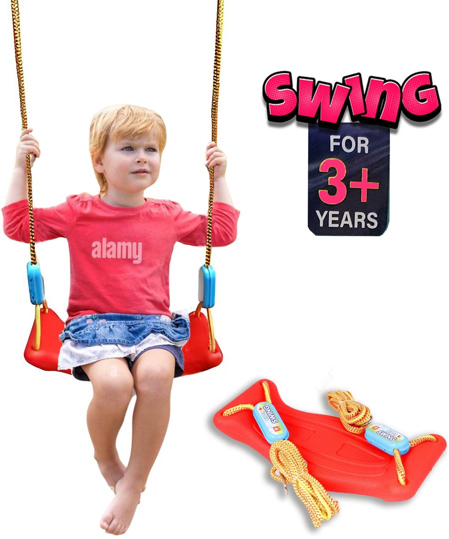 Rider Jhula for Kids Playing Indoor Outdoor Plastic Swing for Hanging-image-48