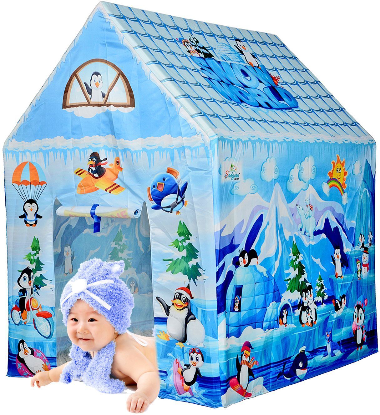 Heavy Snow fall smoothy Tant house for the kids-image-24