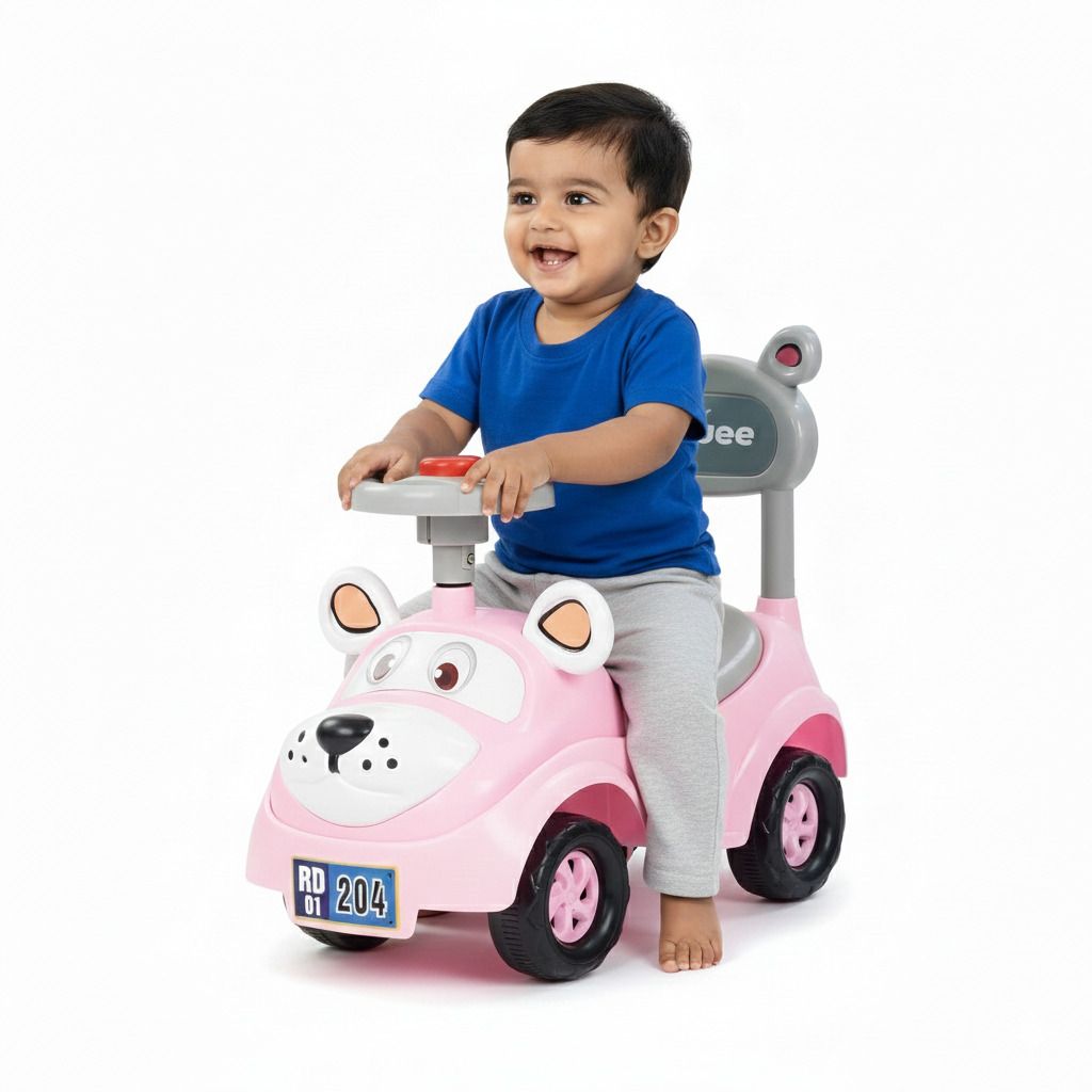 Push Ride on for 1 to 3 Years Boy Girl Upto 25 Kgs (PINK)-image-38