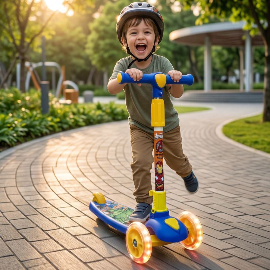 avengers Heroglide Foldable Kids Scooter for Outdoor Play-picture-14