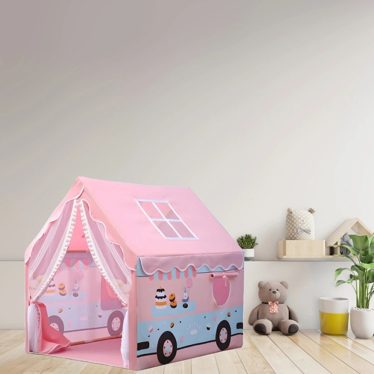 sukan tex "Candy shop theme bus Kids Play Tent house"-picture-36