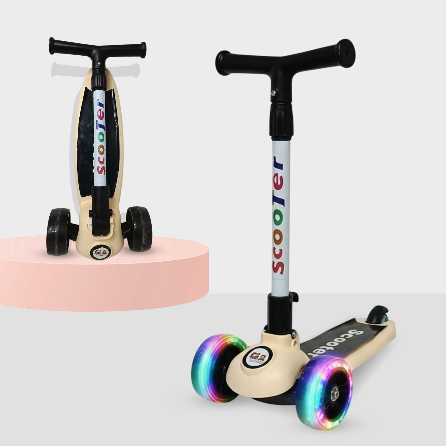 New One Kids Kick Scooter with LED Wheels | Adjustable Handle | 3-Whee-image-34