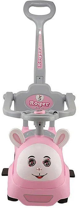 3 in 1 Push Car Bunny Roger Rideon with Removable Parental Handle | Ride On