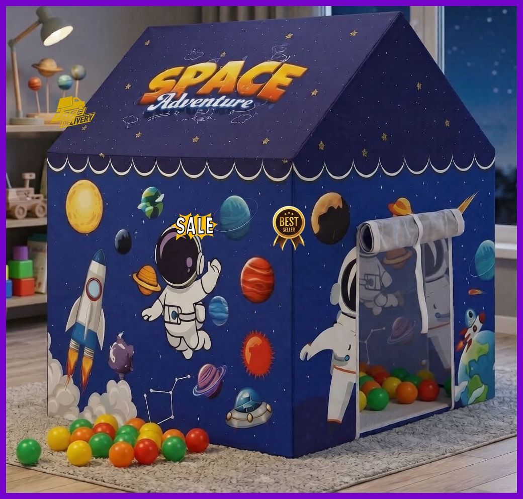 valam enterprise Galaxy Space Tent Playhouse for Kids Indoor Outdoor Fun Play Area-picture-24