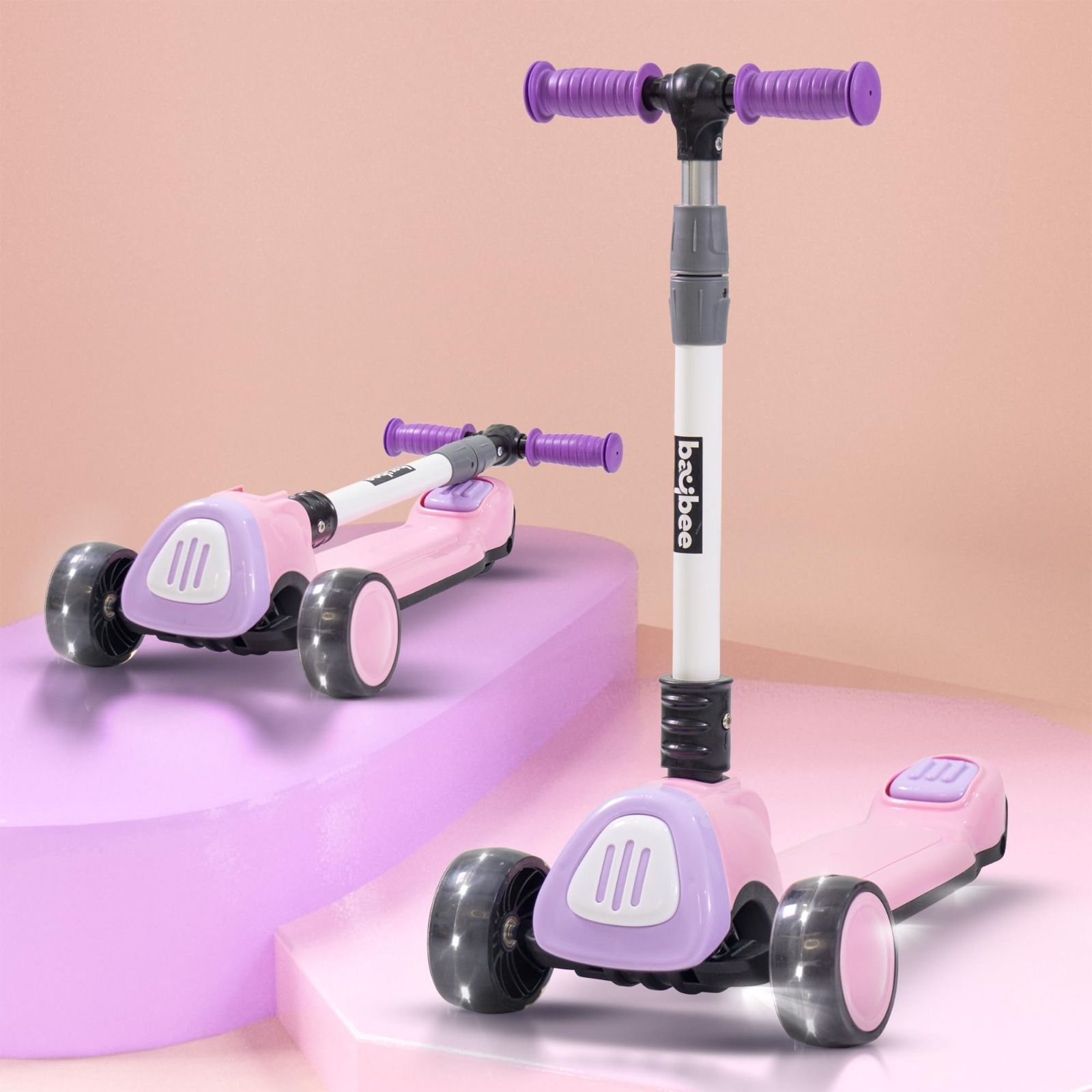 baybee 3 Wheel Foldable Kids Skate Scooter for Kids Baby Runner Scooter for 3-12 Years-picture-10