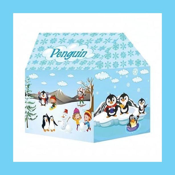 valam enterprise FunToys Penguin Play Tent Large Blue Durable Waterproof Easy Assembly-picture-15