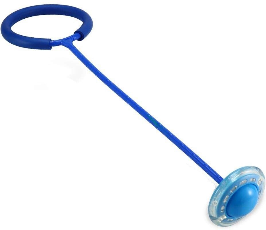 iris Skip Ball, Jump Ropes, Ankle Skip One-Legged Blue Jumping Ring-picture-1