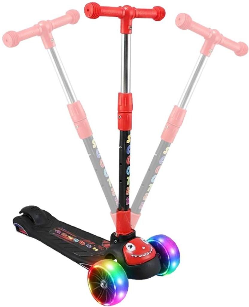 3 Wheel Zetty Scooter for Kids with Brakes| Foldable & Adjustable Height 2-6 Age-image-40