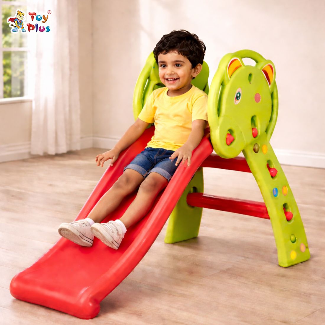 Kids Elephant Slide Indoor Outdoor Plastic Slide for Toddlers-image-22