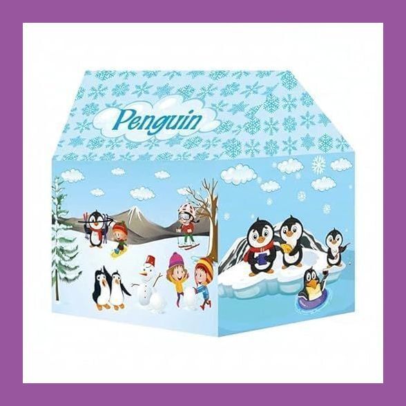 valam enterprise FunToys Penguin Play Tent Large Blue Durable Waterproof Easy Assemble-picture-19