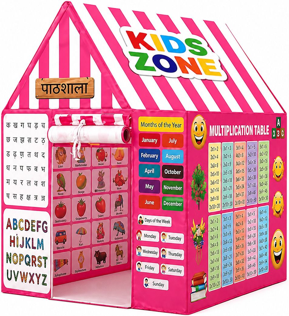 kinjovilla Fabric Kids Play Tent House | Reusable Portable Children's Playhouse-picture-38