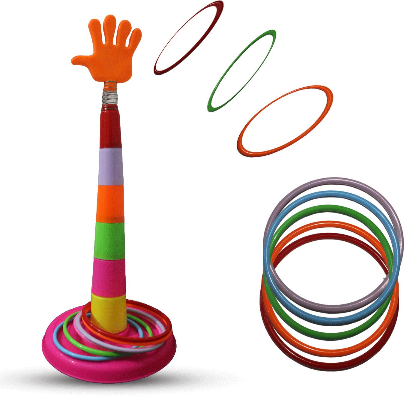 2 in 1 Ring Toss Game for Kids – Indoor Outdoor Educational Toy