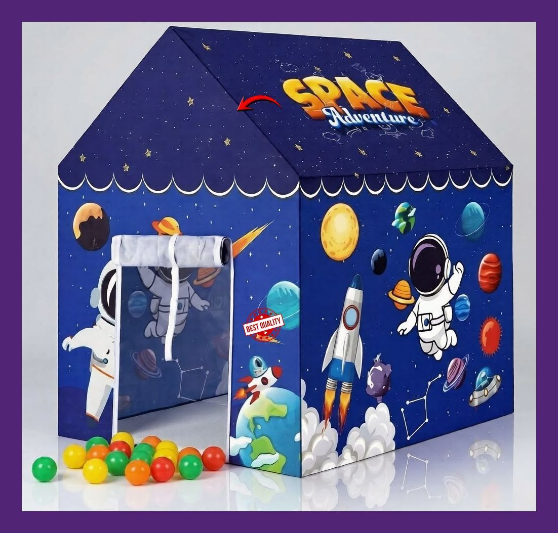 valam enterprise Cosmic Space Tent Playhouse for Kids with Durable Fabric and Easy Setup-picture-10