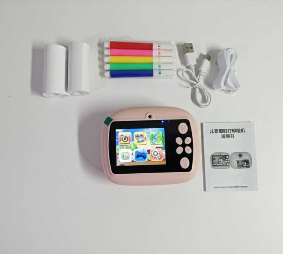ShopSapience 1234 Kids Instant Digital Camera for Photos & Videos with Built-in Printer Instant Camera