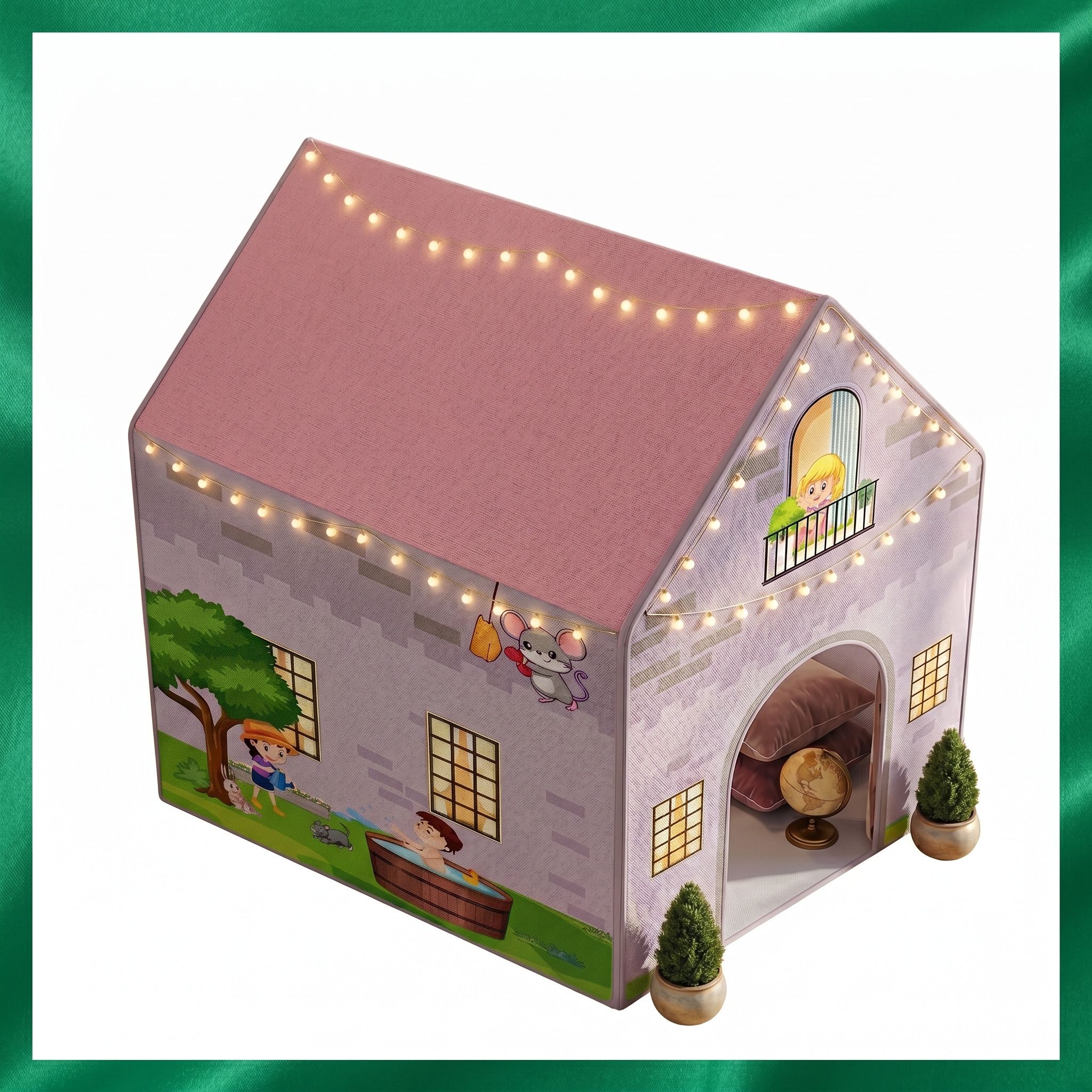 shwetraj Kids Foldable Play Tent House 1 Tent - For Home-picture-36