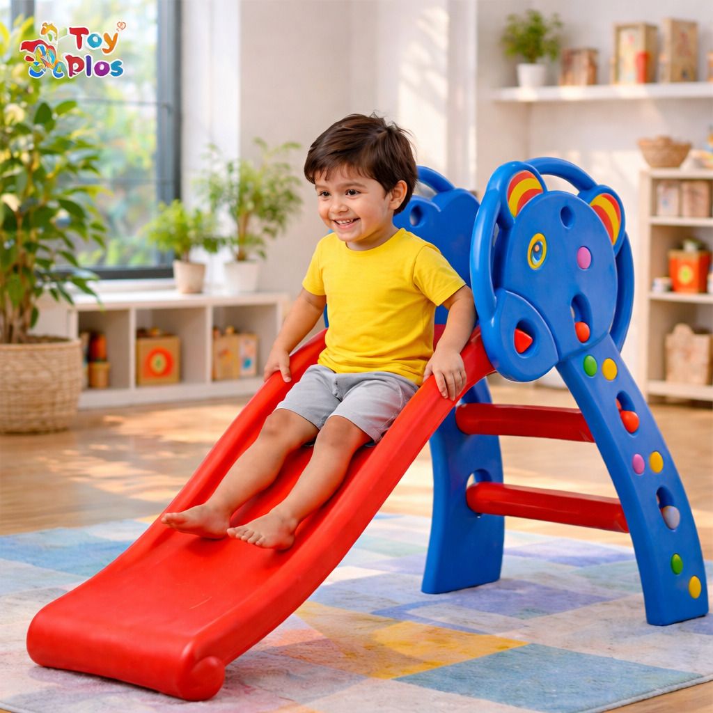 Kids Slide for Indoor Outdoor Play with Ladder & Stable Design-image-37