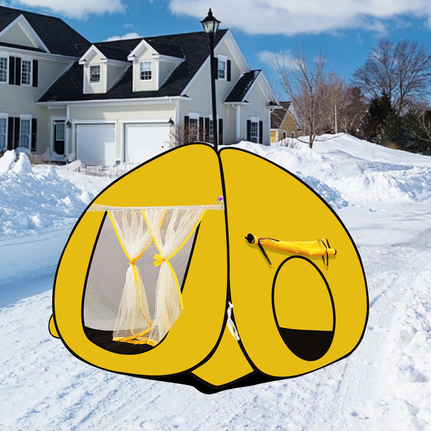 Foldable delightful patterns Popup Kids Play Tent House for Multi Purpose-image-35
