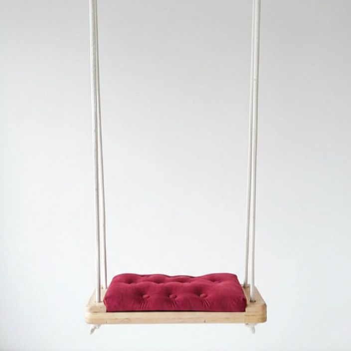 Swing Kids Indoor Wooden Swing Chair | Freestanding Baby Swing with Back Support-image-3