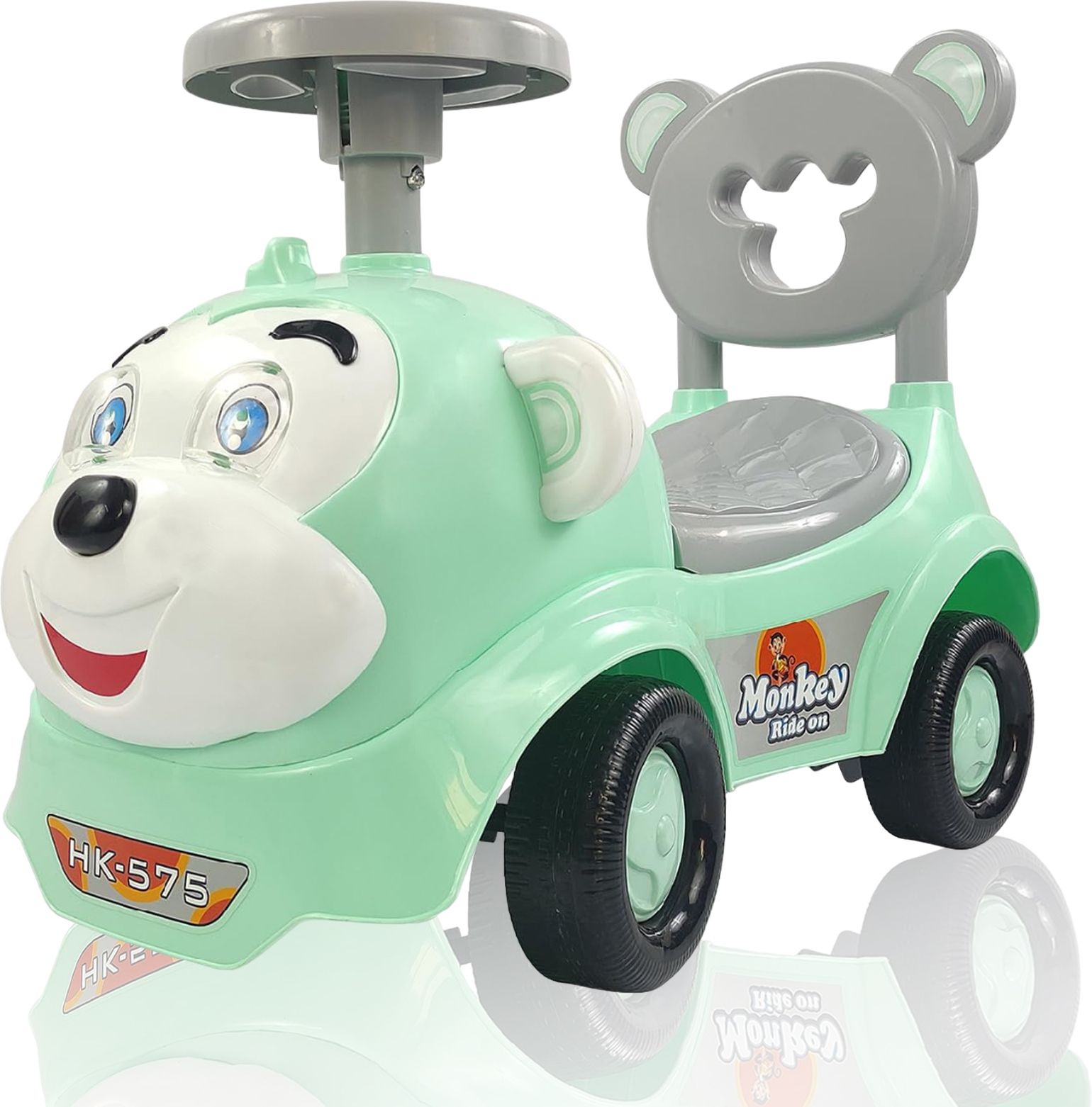 Monkey Push Rideon's Car With Toy Bar Storage & Back Rest For Boys & Girls-image-40