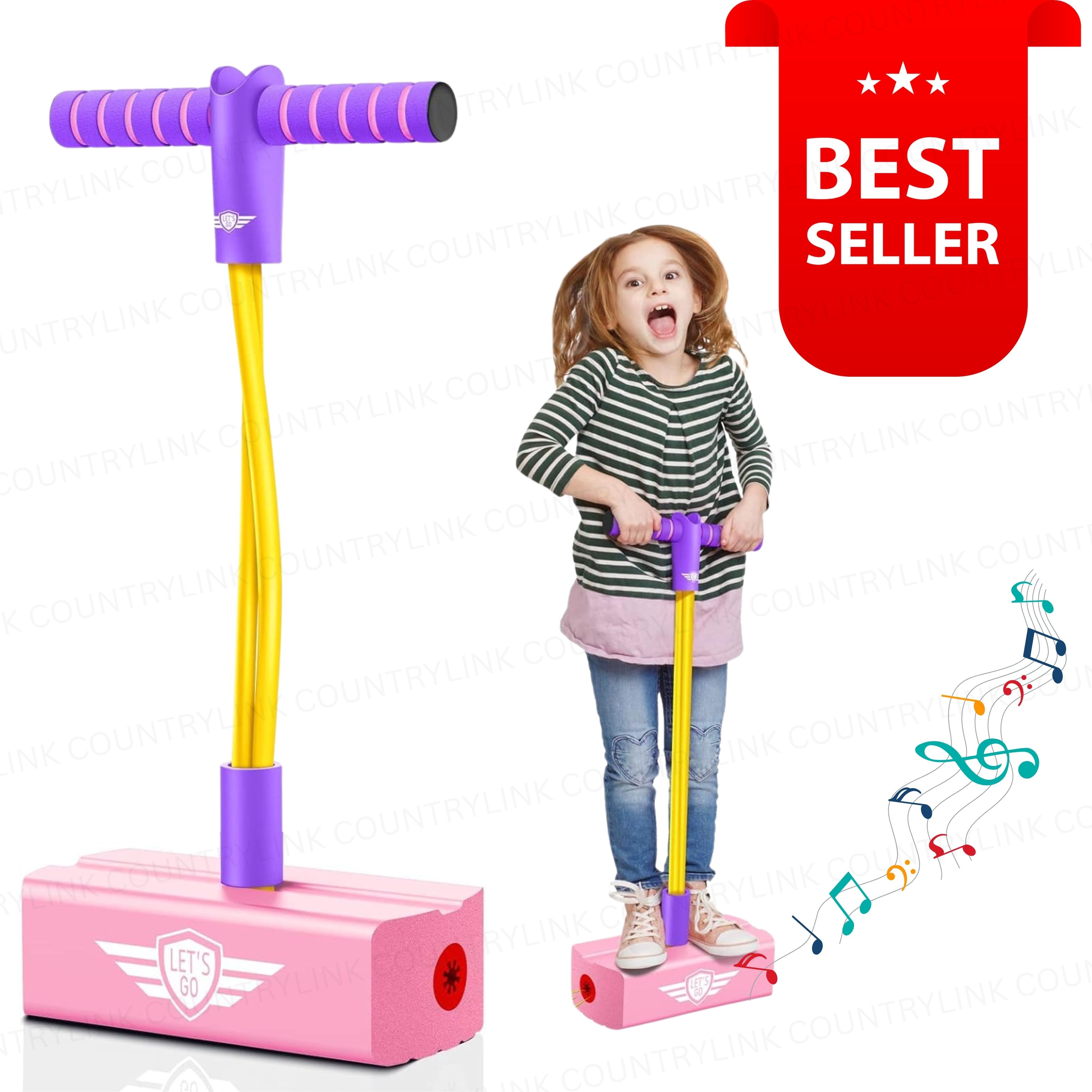 countrylink Jumpins Kids Indoor Outdoor Foam Pogo Stick Balance Trainer Fun Jump Toy-picture-26