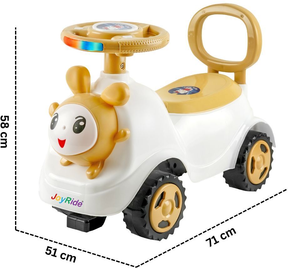 Roady Manual Push Ride On & LED Lights & Music | Backrest-Storage |Boys & Girls-image-11