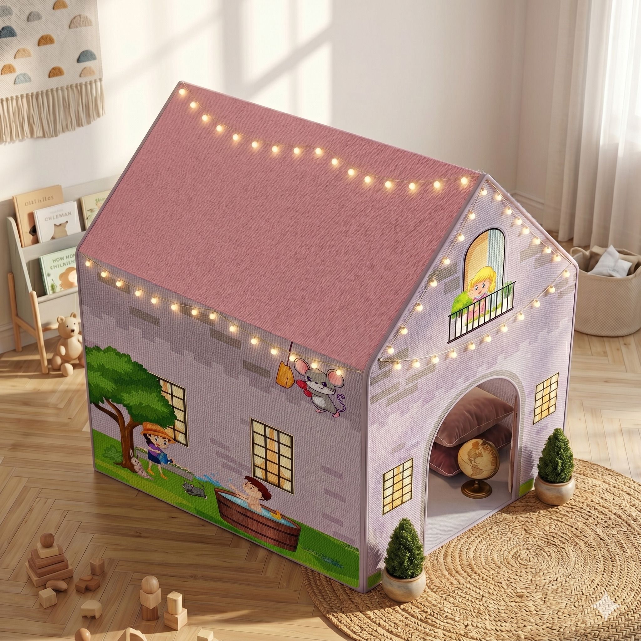 shwetraj Kids Foldable Play Tent House 22 Tent - For Home-picture-16