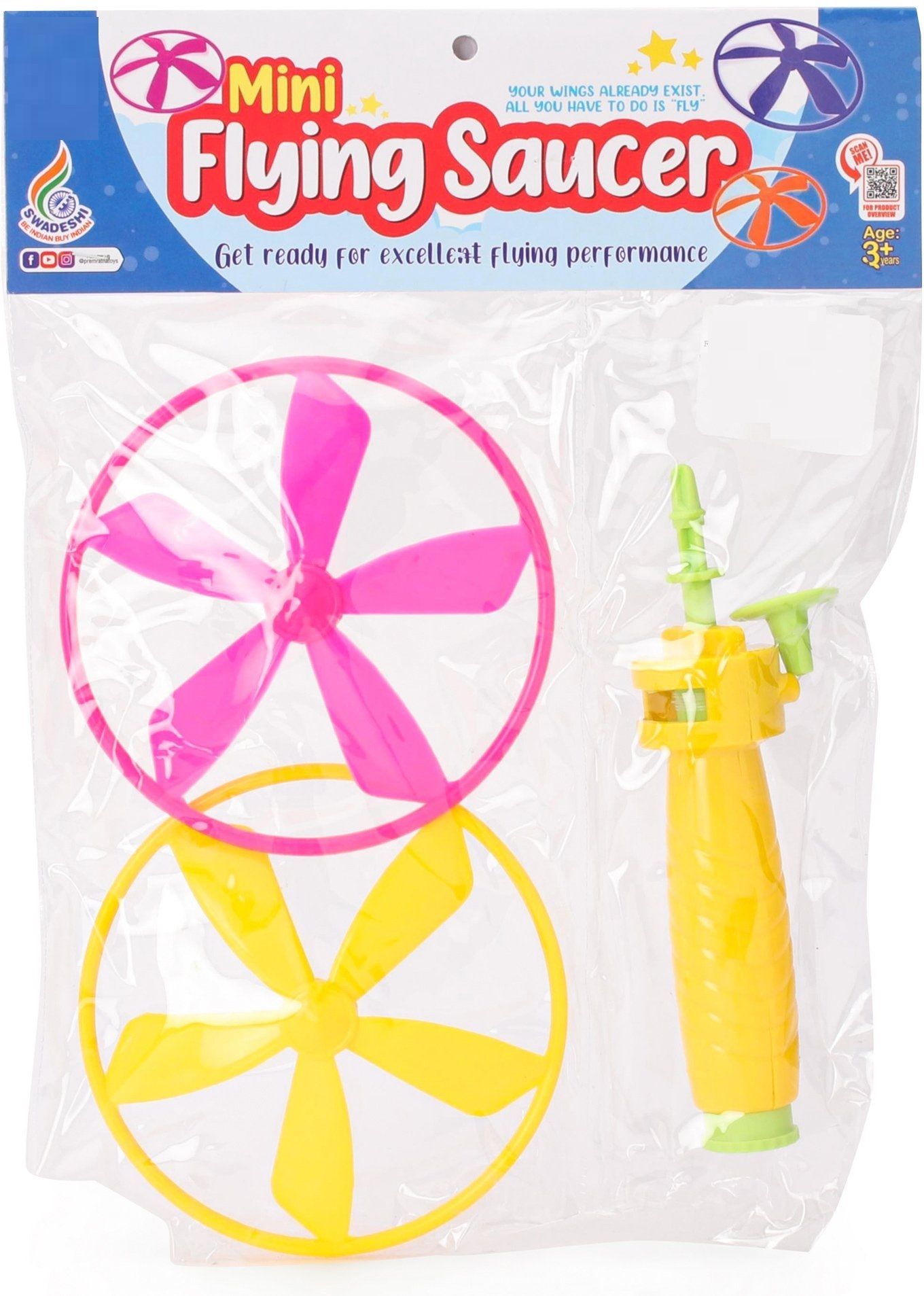 Mini Flying Saucer Indoor & Outdoor Toy Can Be Played as Space Rocket Toy-image-34
