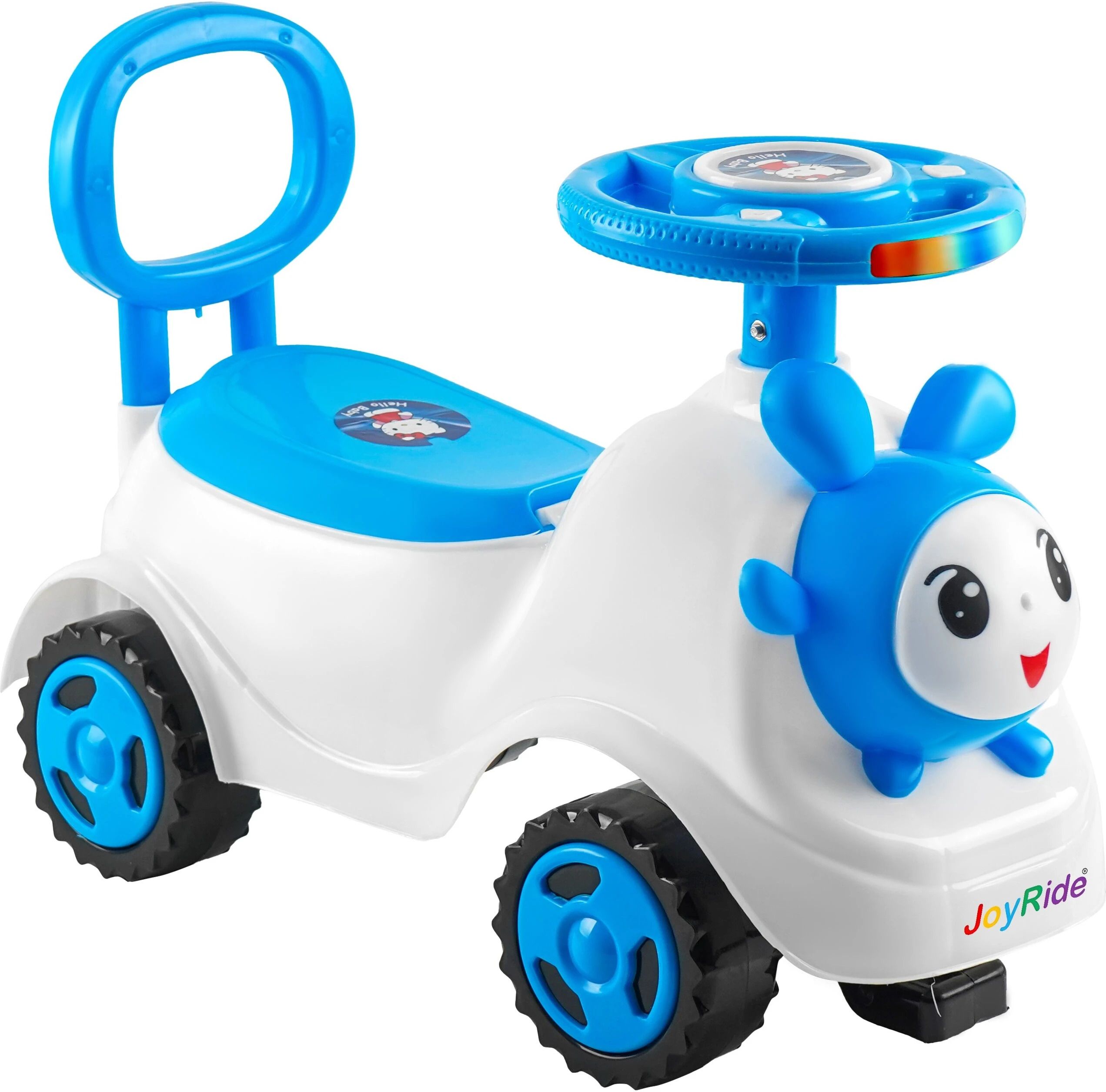 BUDDY Ride On with LED Lights & Music | Big Backrest - Storage Box| Boys & Girls