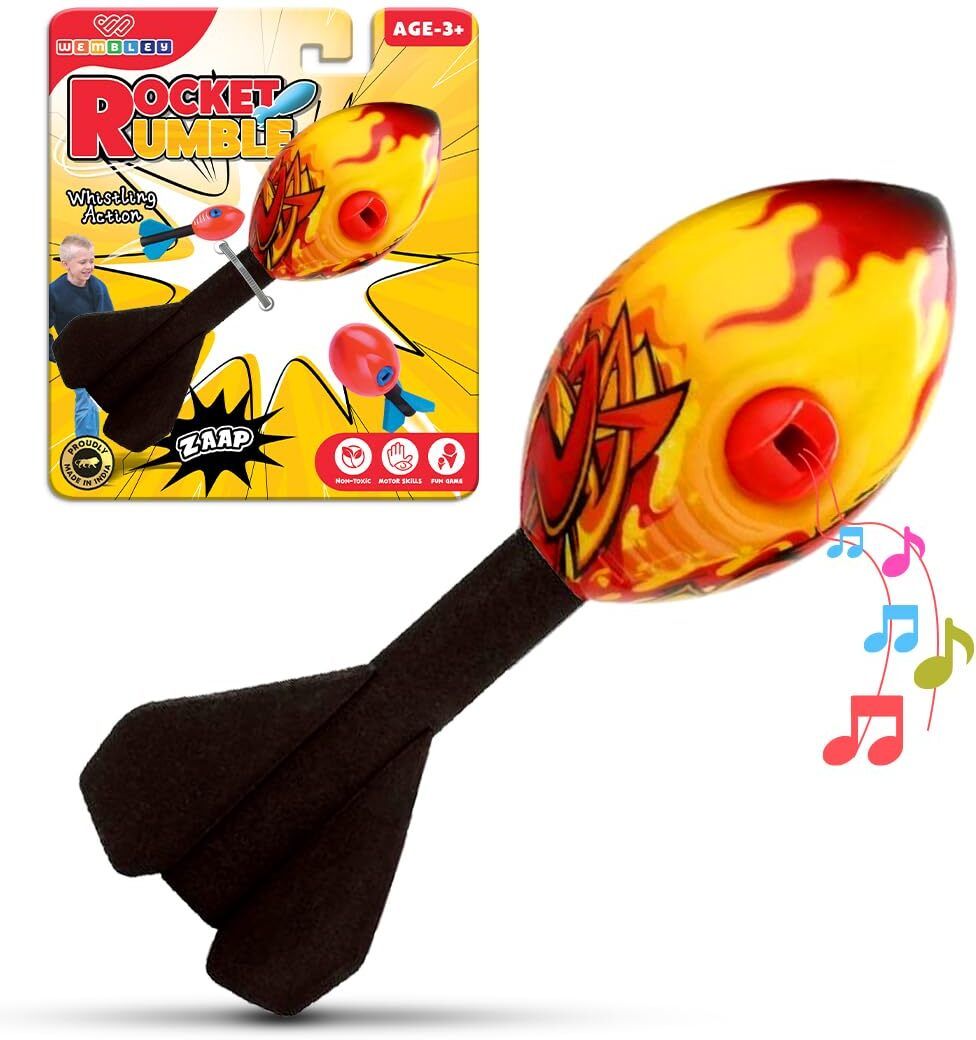 Foam Toy Rocket Throwable Finger Rocket for Outdoor Play Birthday Gift for Kids