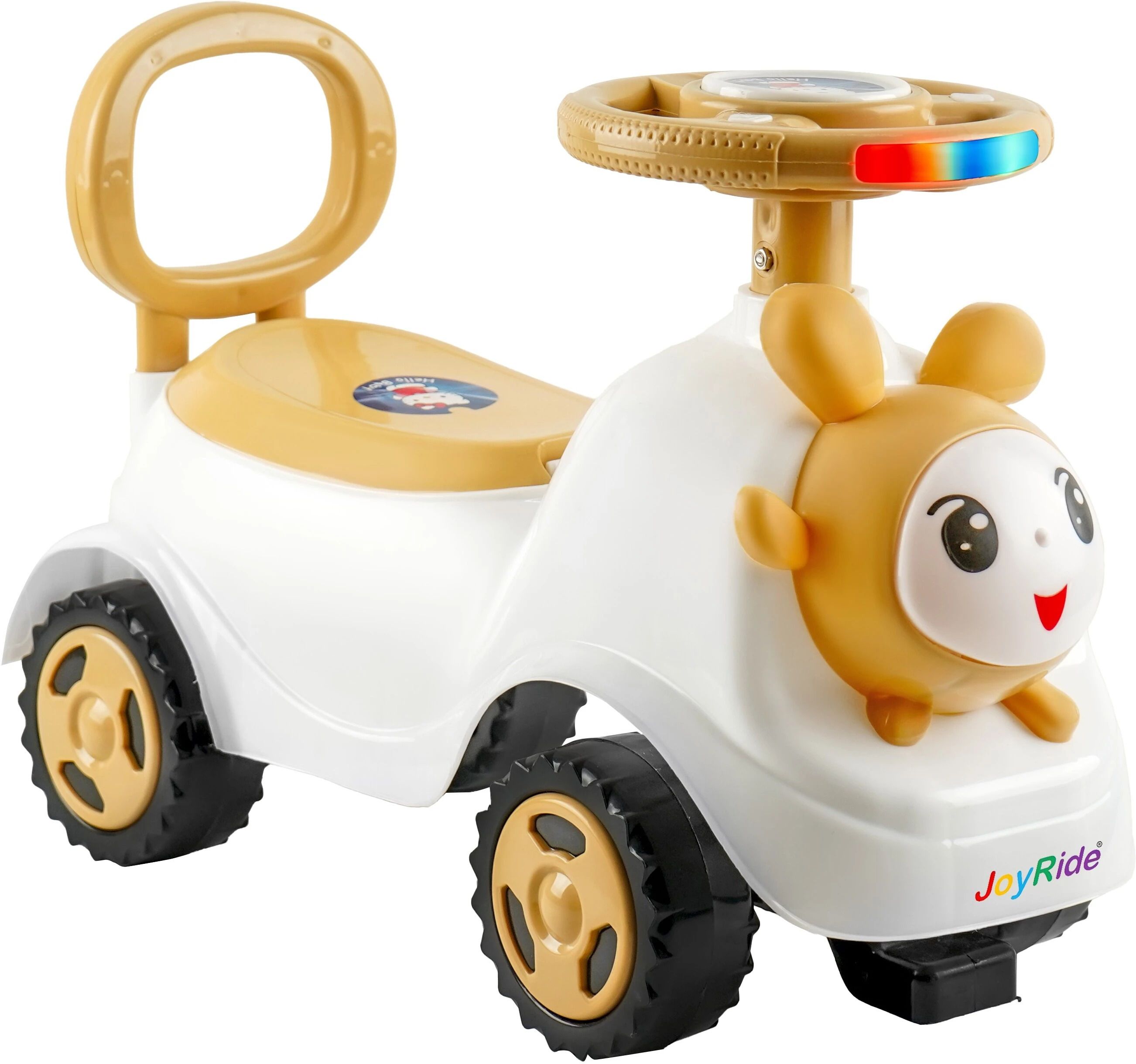 joyride BUDDY Ride On with LED Lights & Music | Big Backrest - Storage Box| Boys & Girls-picture-24
