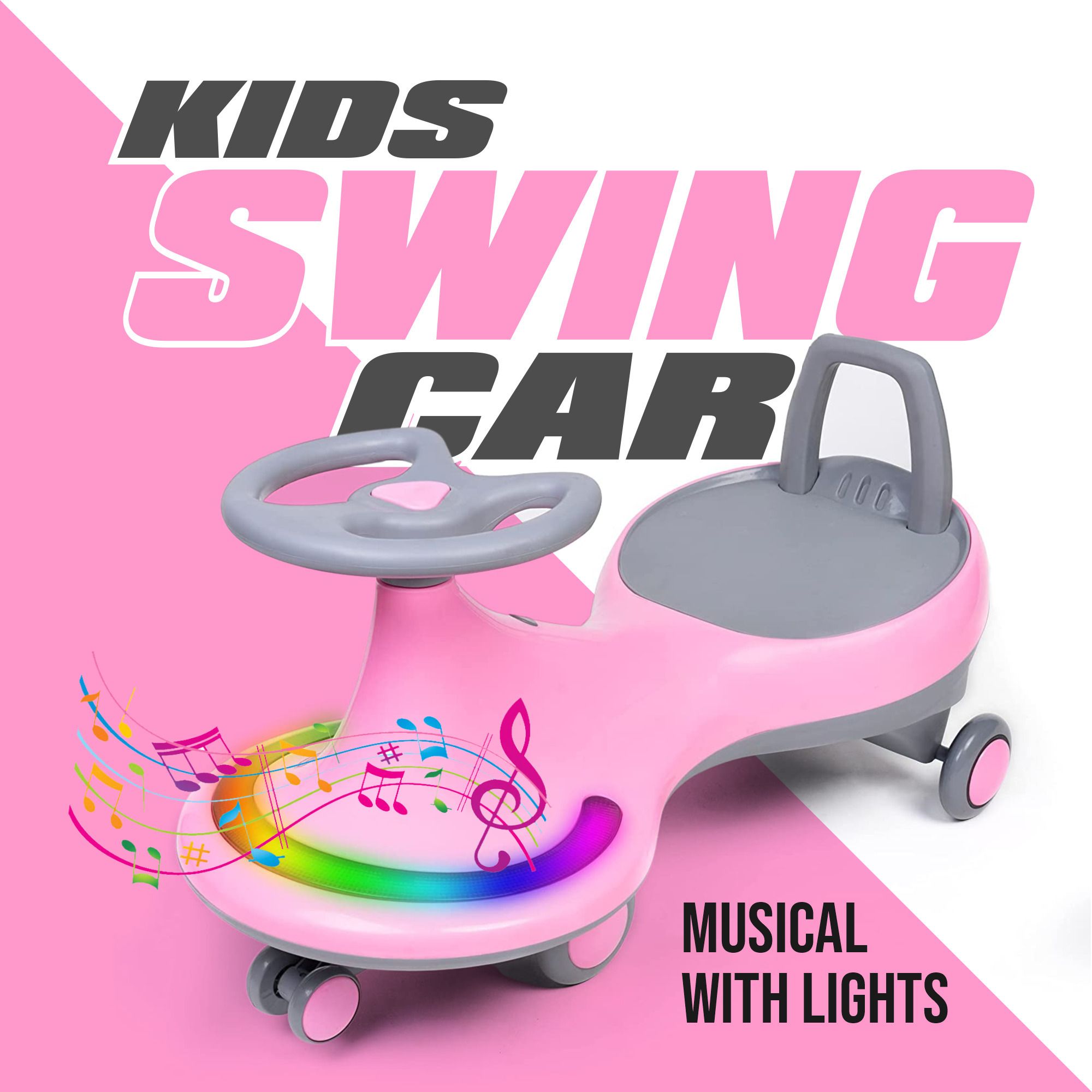 Musical Outdoor Toy with Lights & Music, Steering Drive, 2-10 YRS | Super Strong-image-3