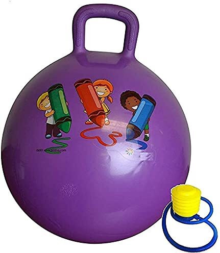 bbd kitchen shop BIG SIZE Rubber Inflatable Hopping Hopper Hop Bouncy Jumping Ball with Handle image 1