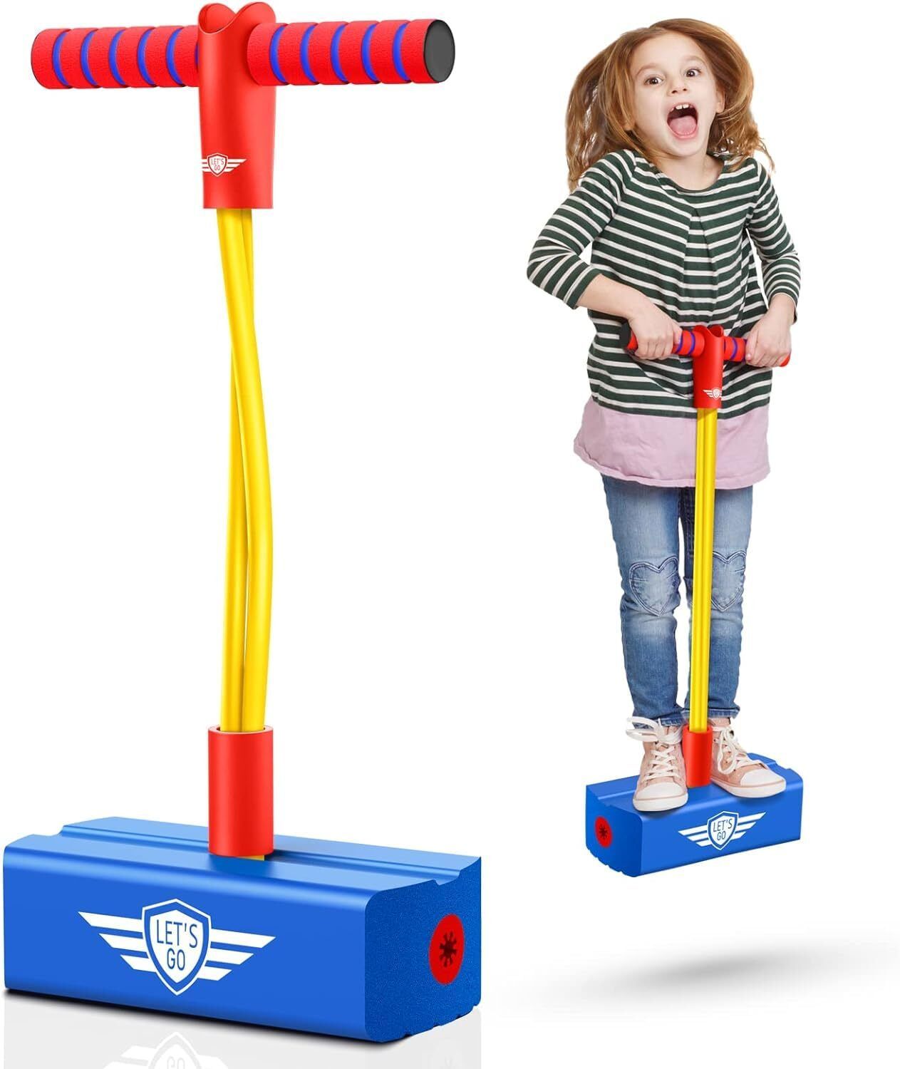 Jumper for Kids Fun and Pogo Stick for Toddlers, Durable Foam and Bungee Jumper