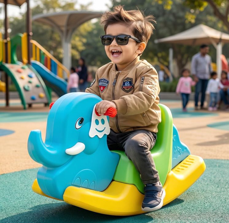 7startoys 2 in 1 Rocking Elephant Ride On-picture-37