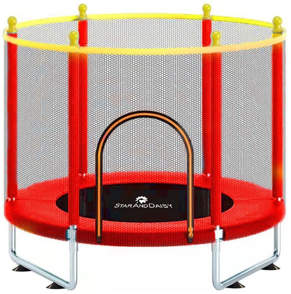 Trampoline-Basic-Yellow & Red-image-0