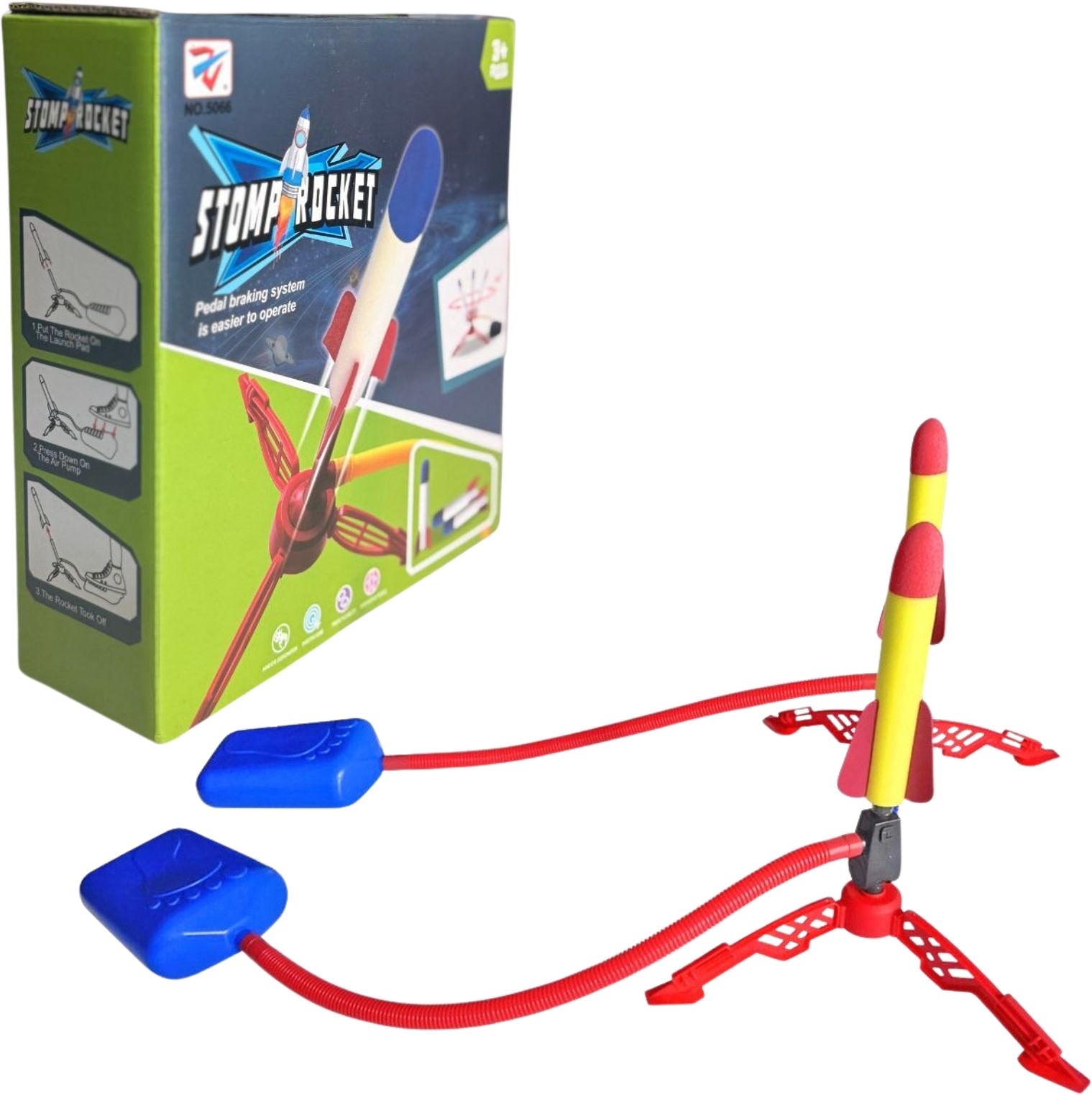 zuuluzrs Rocket Launcher for Kids with 3 Foam Rockets and Toy Air Rocket Launcher-picture-26