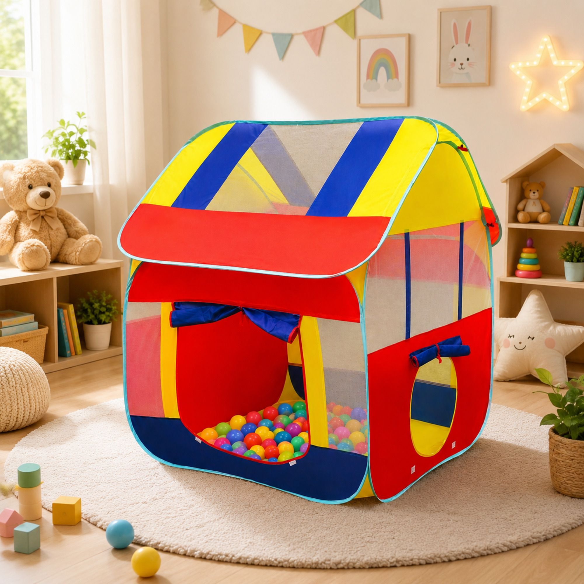 liba enterprises Attractive Pop-Up Tent House Spacious design for comfortable play-picture-15