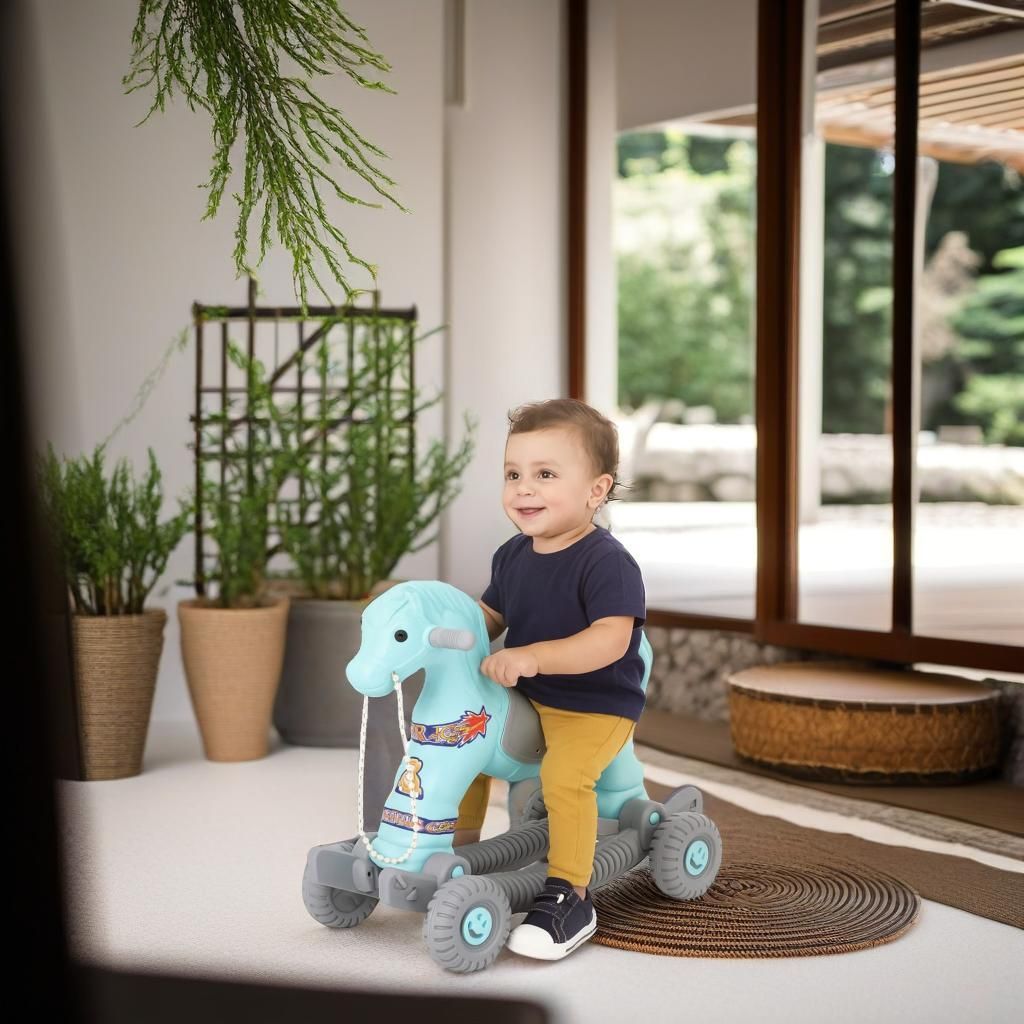 toyprofessor Baby Horse Rider and Rocker for child Age 1-3 Birthday Gift for Kids rideon toy-picture-34