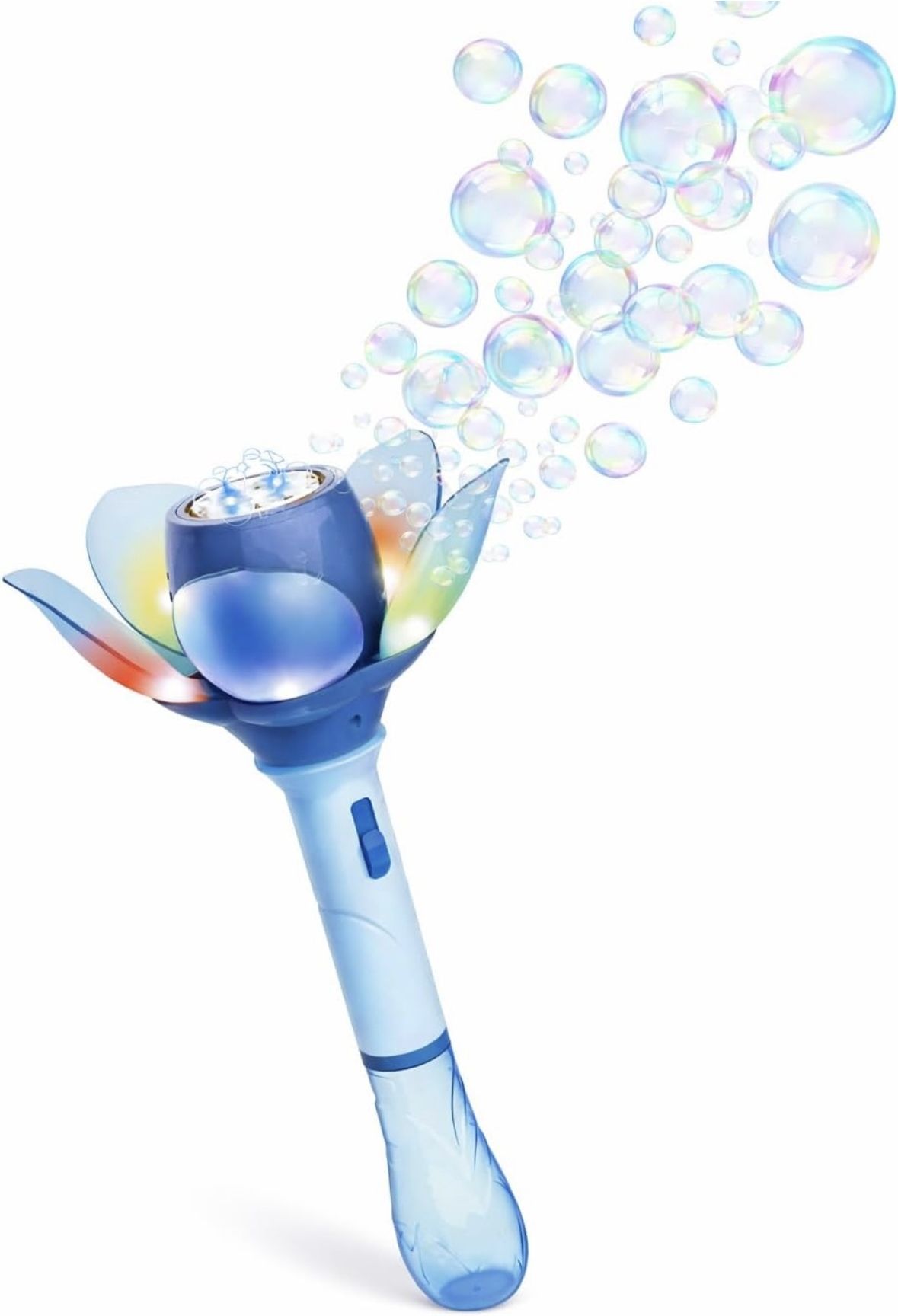 Bubble Stick for Kids, Automatic Light Up Flower Wand Toy-image-22
