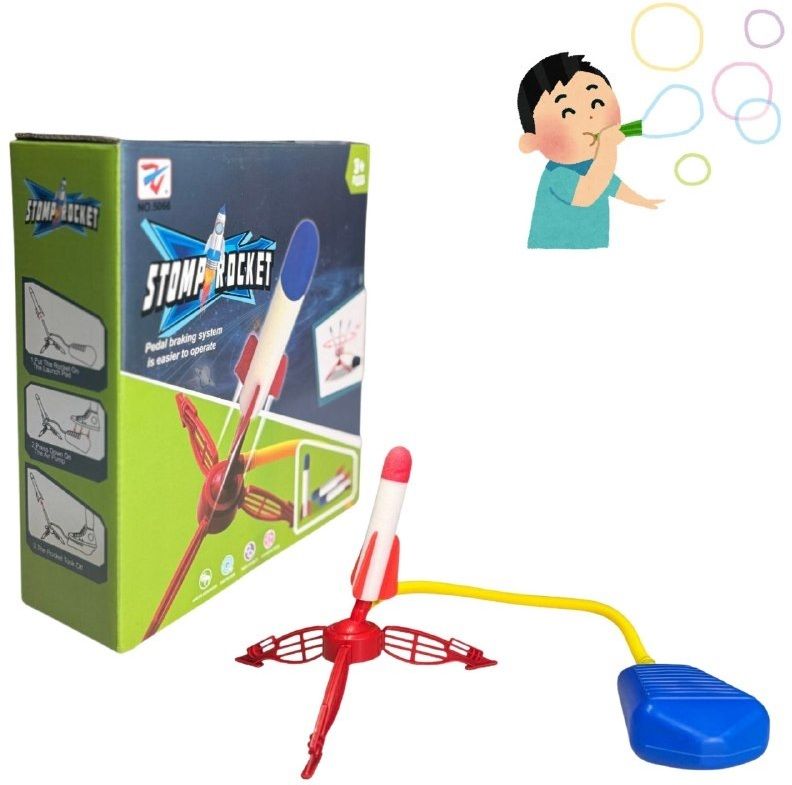 zuuluzrs Air Launch Stomp Rocket Set for Kid High-Flying Foam Rockets Perfect Outdoor Toy-picture-30