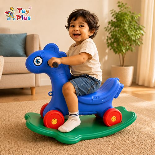 toy plus 2 in 1 Kids Rocking Ride On Toy with Wheels & Rocker for Toddlers-picture-17
