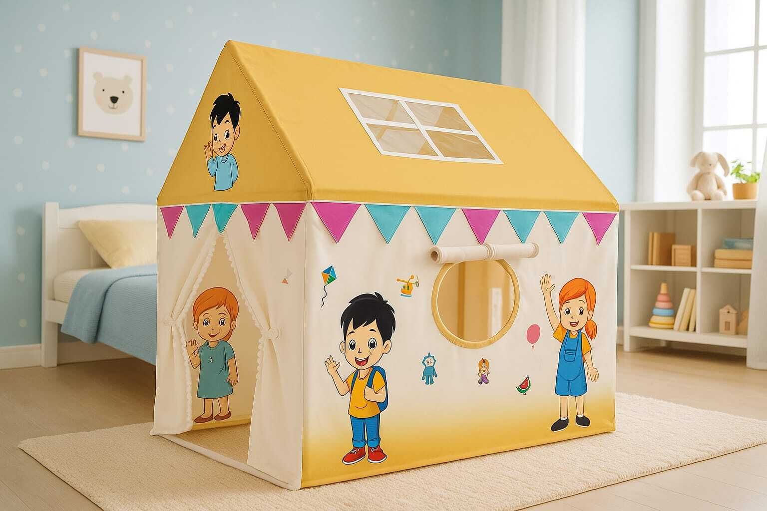 kidsdreams Cozy Bedroom Shelter Tent 105x95 for Peaceful Sleep-picture-42
