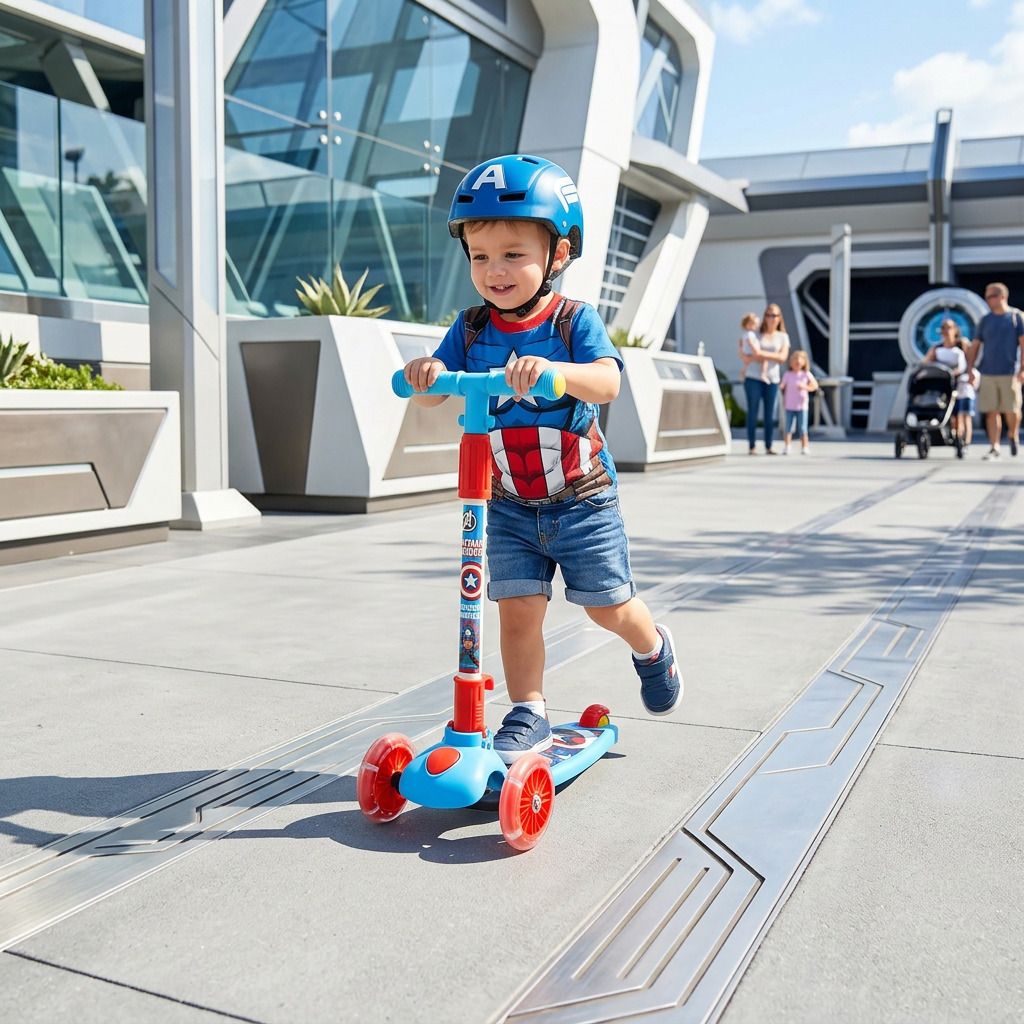 avengers Captain America 3 Wheeler Heroglide Kick Scooter-picture-2