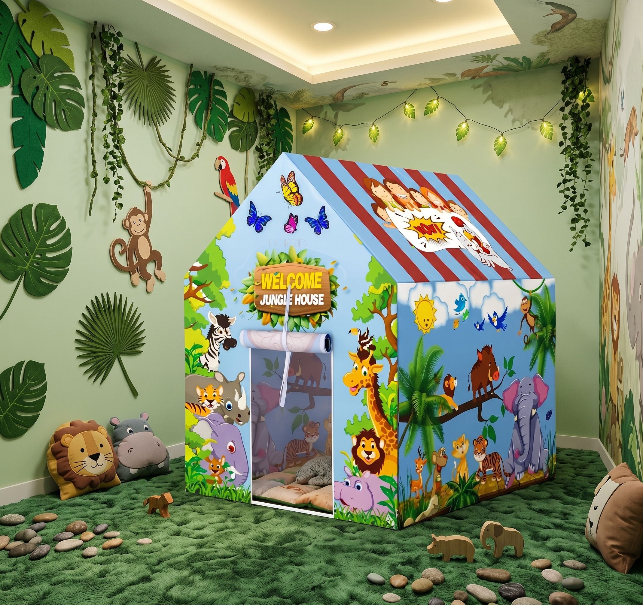 tinyaura Welcome Jungle House Kids Play Tent-picture-13