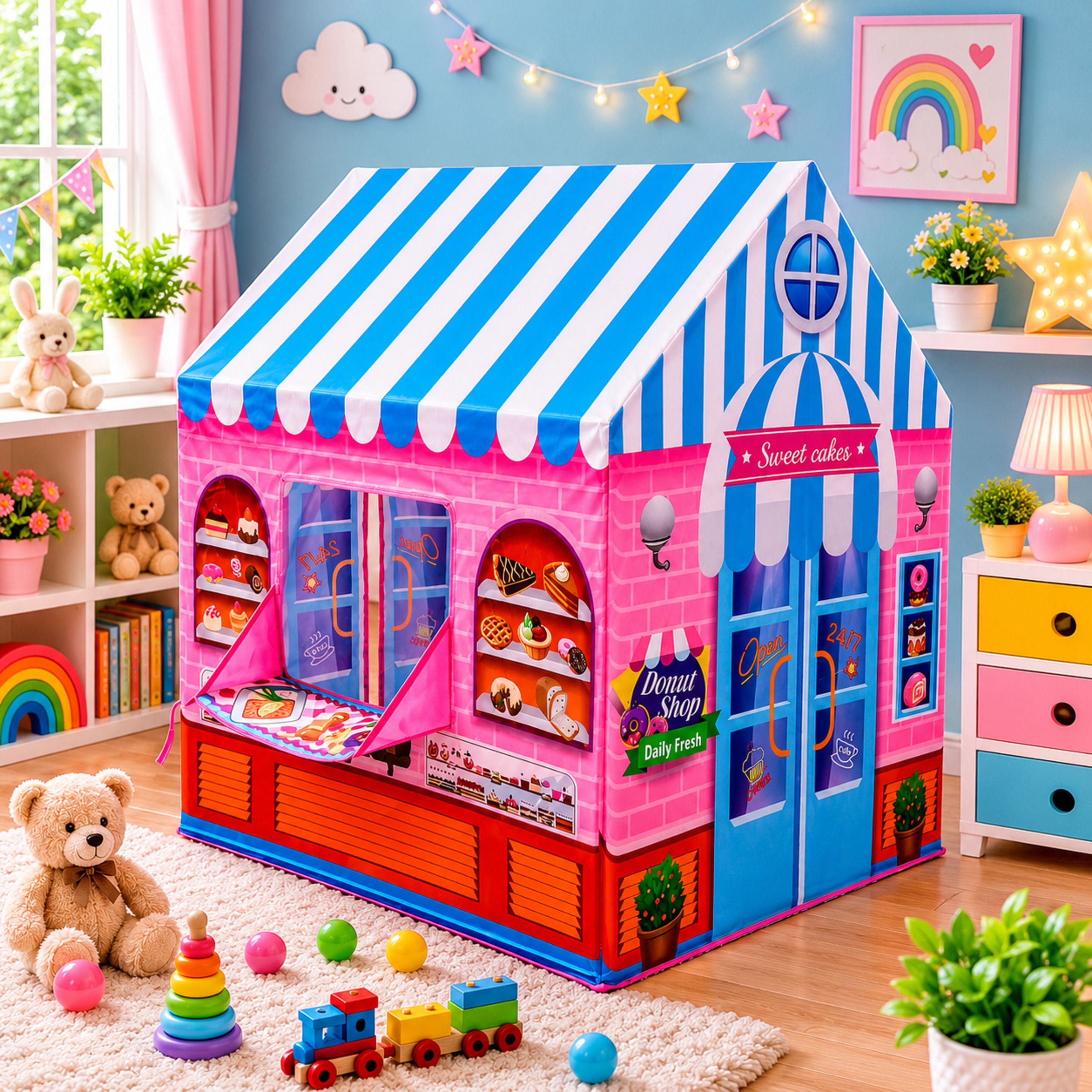 Waterproof Kids Play Tent | Candy House Tent | MV1G6 | 3-10 Years-image-32