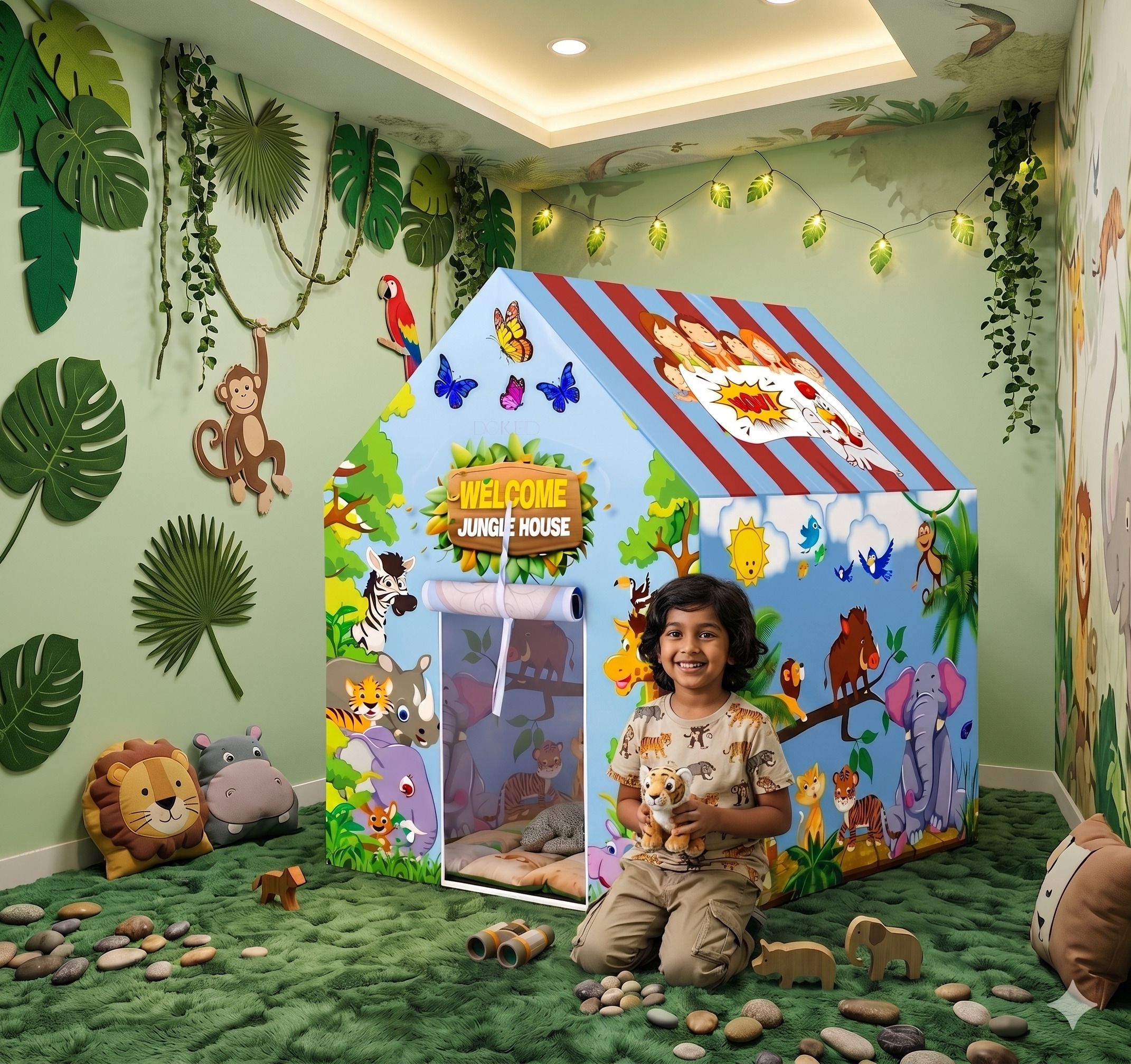 tinyaura Jungle Adventure Kids Tent House-picture-25