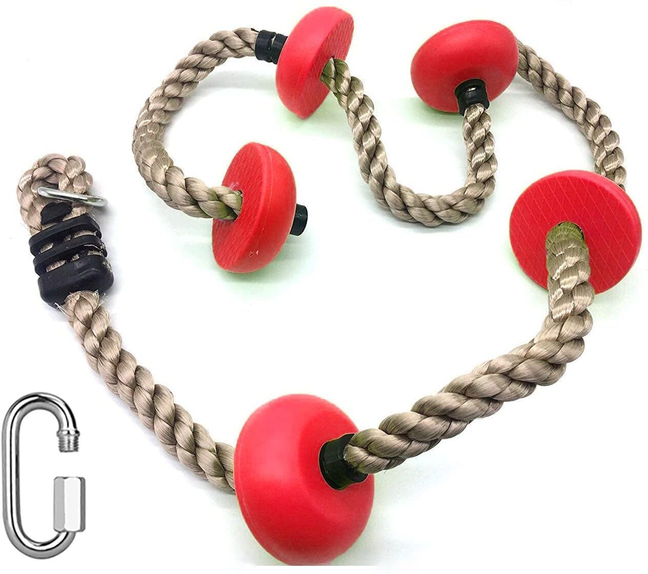 6.5ft Kids Climbing Rope with Knots for Tree House, Swing, Indoor & Outdoor Play-image-1
