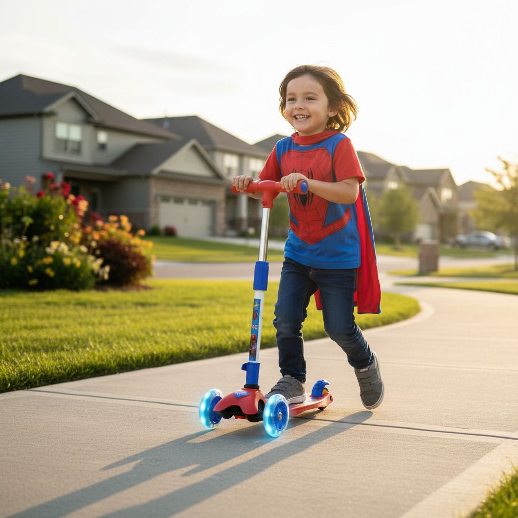 avengers Spider Man Fun Ride Scooter for Young Superhero Fans-picture-38