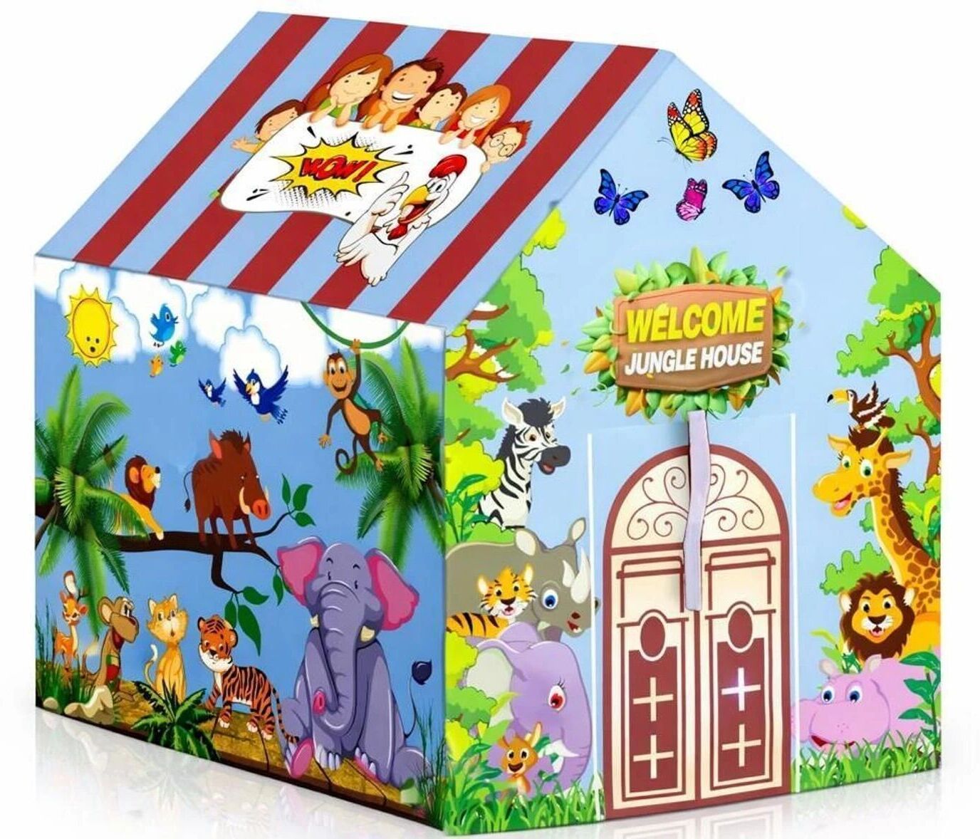 kitchtoe Tent House 10 year kids toys Jungle tent house for boys and girls(-picture-38